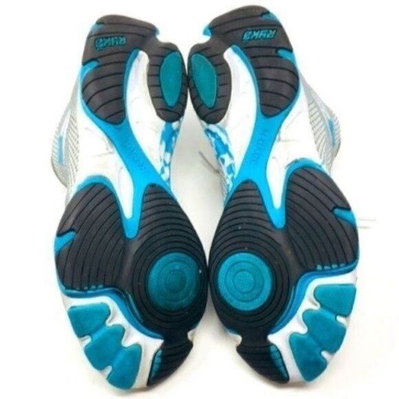 Ryka Enhance 2 gray silver and blue lace up sneakers 7.5 BoxC vintage style - Picture 6 of 9